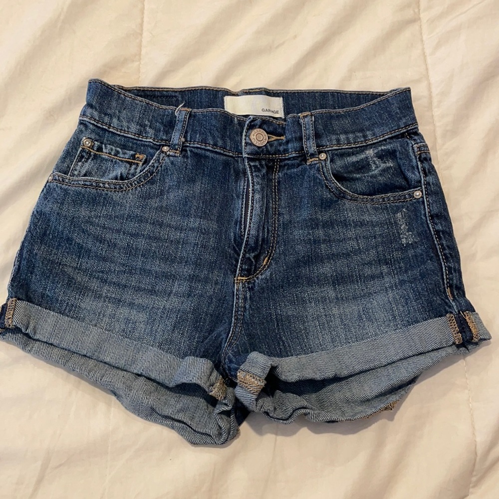 Garage Stretch Jean Shorts (Size 1)